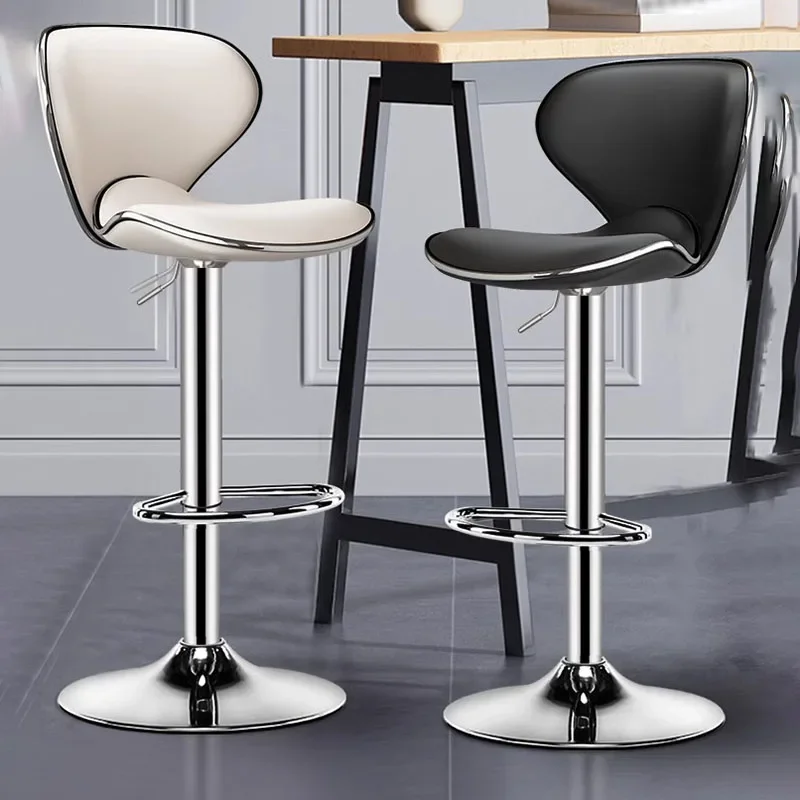 Dining Metal Bar Chairs Modern Luxury White Swivel Bar Stool Nordic Design Restaurant Furniture