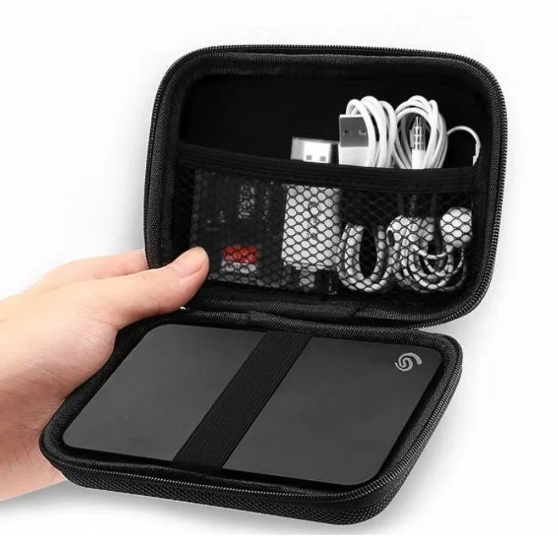 Sanrio Kuromi Earphone Storage Case Travel Carrying Hard Bag Box for Data Cable Charger Earbuds Card USB Cable Accessories Gift