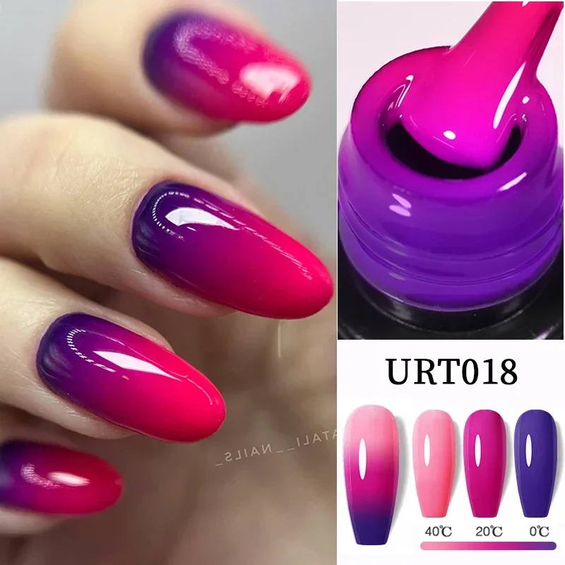 

UR SUGAR 7.5ml Temperature Color Changing Gel Nail Polish 3 Layers Thermal Semi Permanent UV LED Vernis Nail Art Manicure