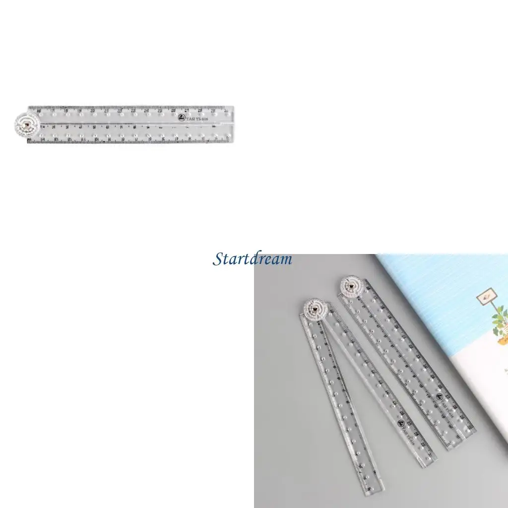 أداة قياس مرنة وواضحة وقابلة للنقل مع مؤشرات محززة للمهندسين المعماريين الطلاب K92C #1