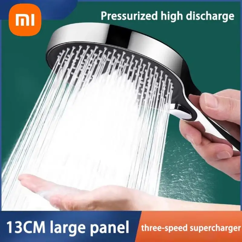 Xiaomi High Pressure 13cm Shower Head Black 3 Modes Water Saving Spray Nozzle Massage Rainfall Shower Bathroom Accessories New