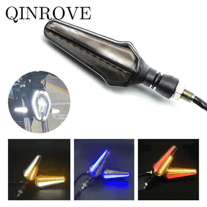 Motorcycle LED Turn Signals 10MM ABS Blinkers Strobe Lamp 12V Universal for Suzuki SV400 650 650X GSX 650F DCL 250 V-Strom 250 view 2