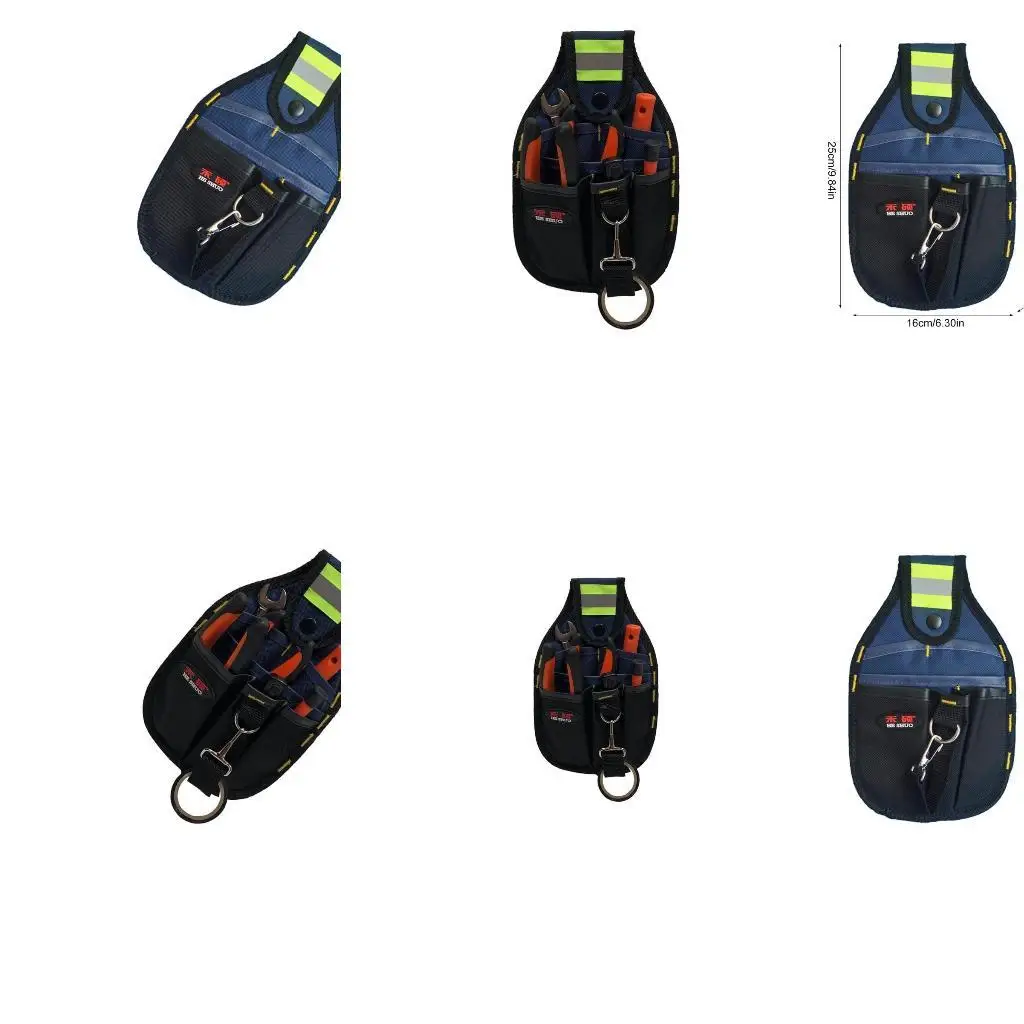 652F Multifunctional Belt Bag Portable Oxford Cloth Tool Belt with Pockets Gardening Tool Storage Organizers Attachment