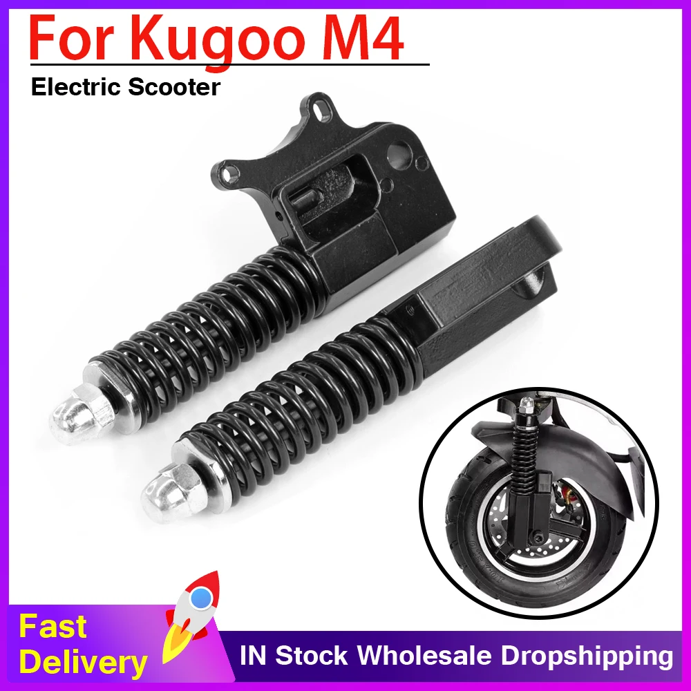 

10inch Electric Scooter Front Fork Hydraulic Shock Absorber Front Suspension Spring Damping for KUGOO M4 Kickscooter Accessories