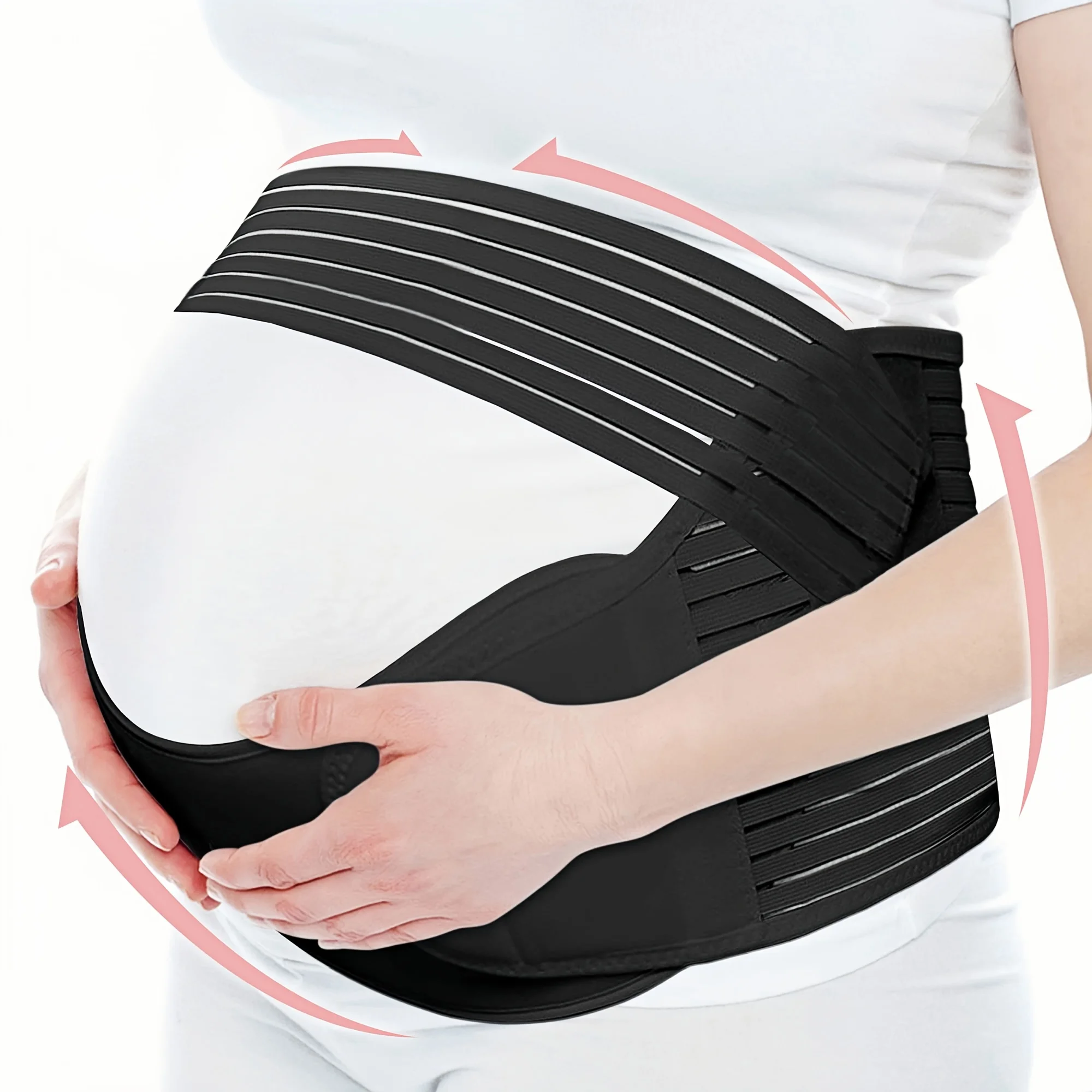 Pregnant Women Support Belly Band Back Clothes Belt Adjustable Waist Care Maternity Abdomen Brace Protector Pregnancy view 4