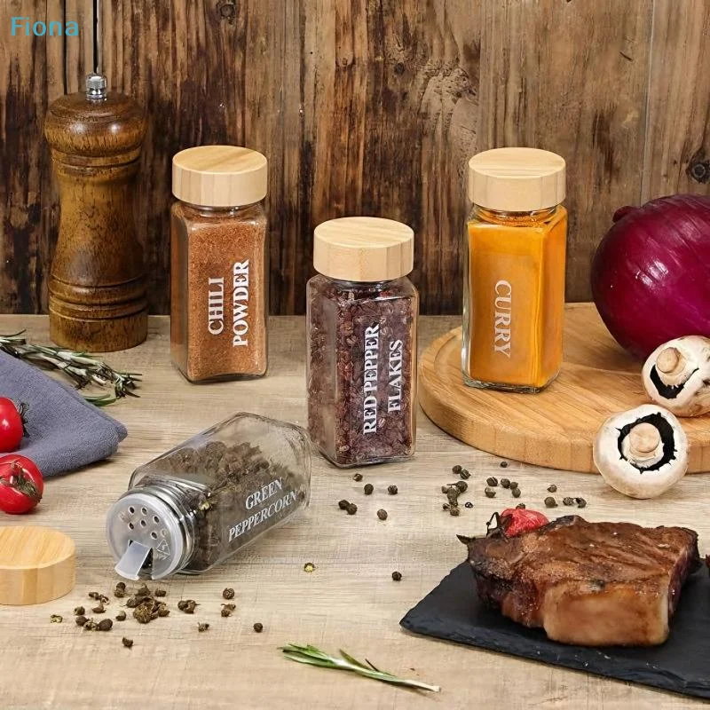 ⛟4oz Glass Spice Jars Set with - Spice Jar Labels recension och pris