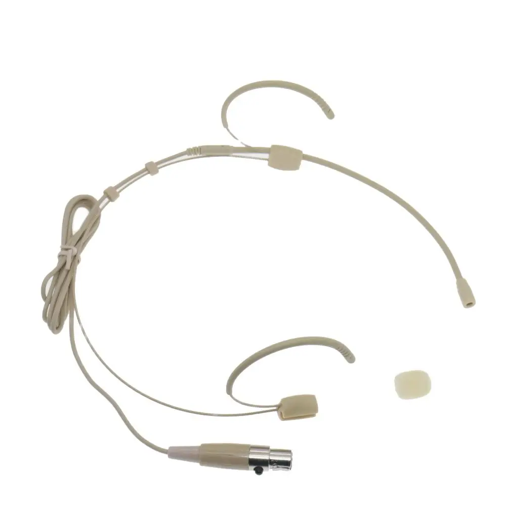 

Omnidirectional Two Ears Hooks Headset Microphone For Shure ULX GLX Wireless UR SLX Mini TA4F