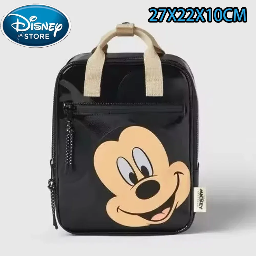 Disney Cartoon Backpack Women\'s Mickey Mouse Donald Duck Pattern Student School Bag Large Capacity Backpack Girls Shoulder Bag