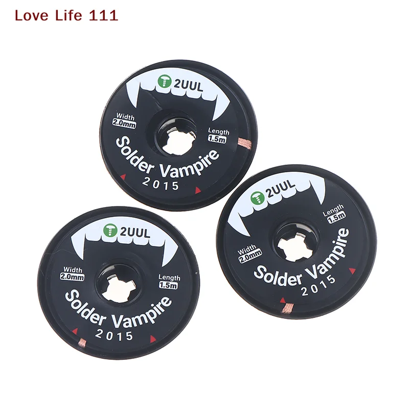 

New2UUL DW16 2015 Ultra High Density Solder Vampire Desoldering Braid Wick Separate Pack For Motherboard PCB BGA Soldering Tools