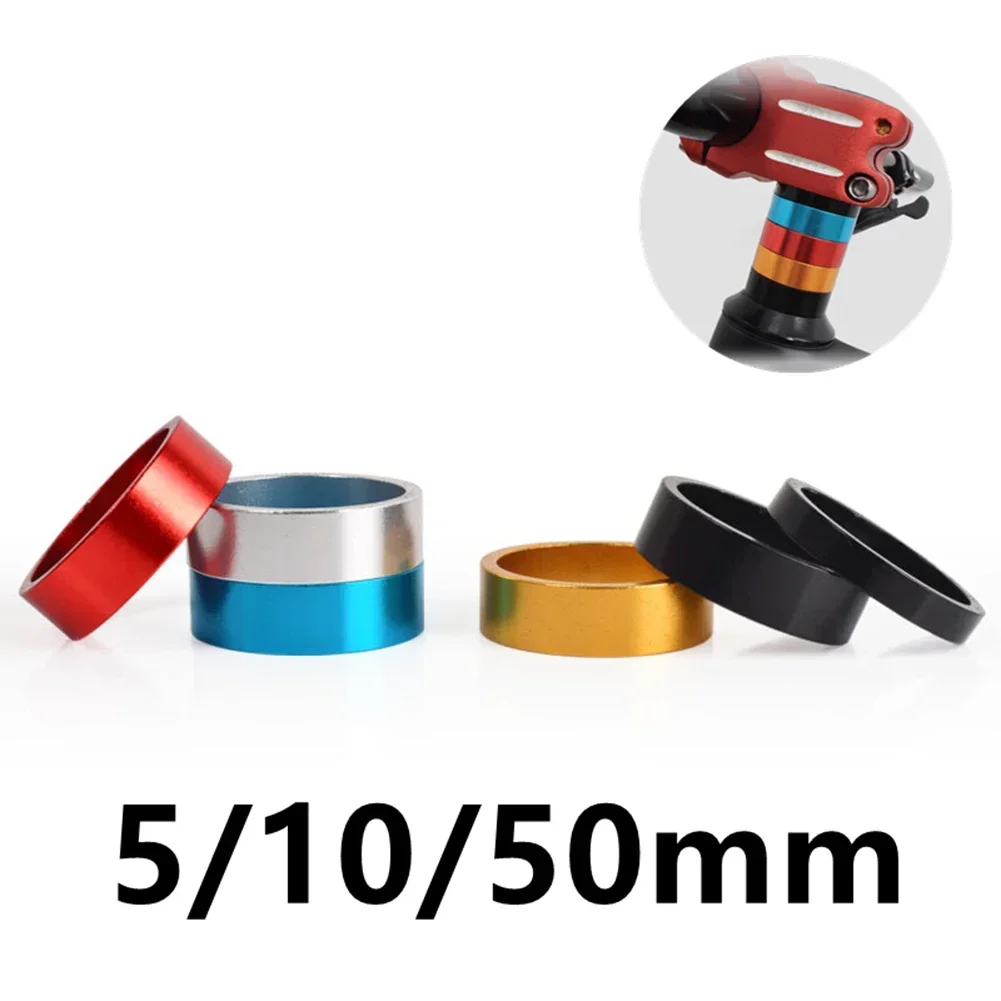 5/10/50mm MTB Road Bike Headset Spacer Aluminum Alloy Mountain Bicycle Fork Washer Spare Parts BicycleAccessories