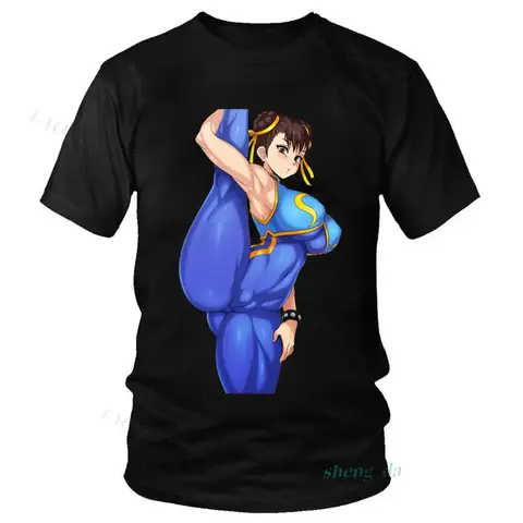 street fighter' Ecchi Hentai Ahegao Japanese Manga Anime Clothing Hot Sale Men Waifu Girl T-Shirt Otaku Personality Mans Clothes