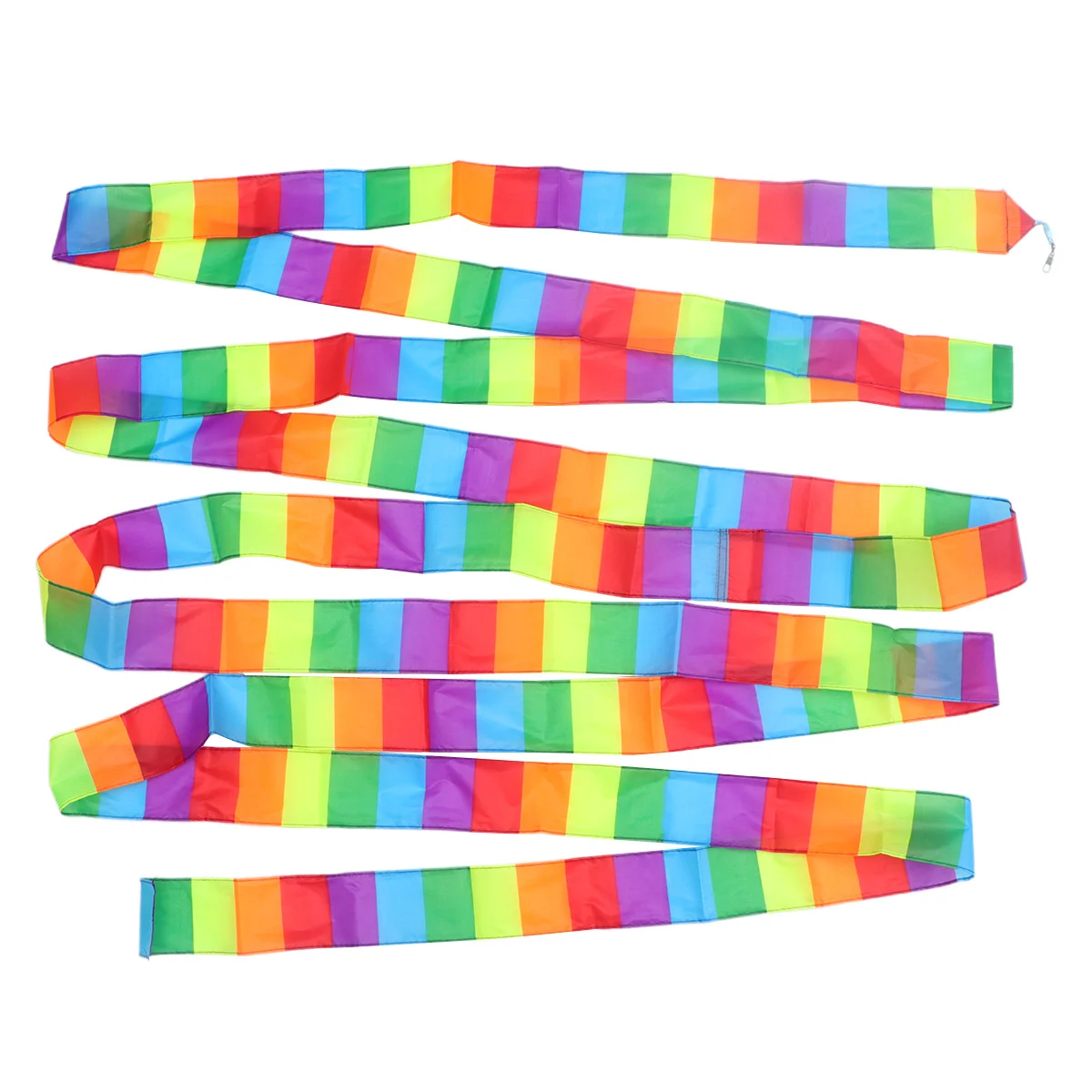Cauda de Pipa Longa Arco-Íris com Fitas Coloridas Flutuantes para Acessórios de Pipa ao Ar Livre, Voo Estável e Cauda Giratória para Pipas Grandes