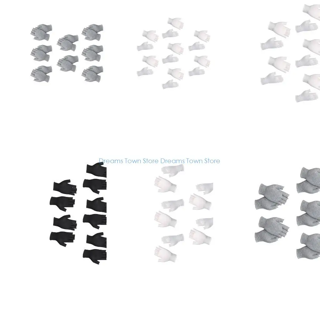 

HX6A Легкие хлопковые перчатки с половиной пальца, удобные для переноски, безопасные для рук в путешествиях и приключениях