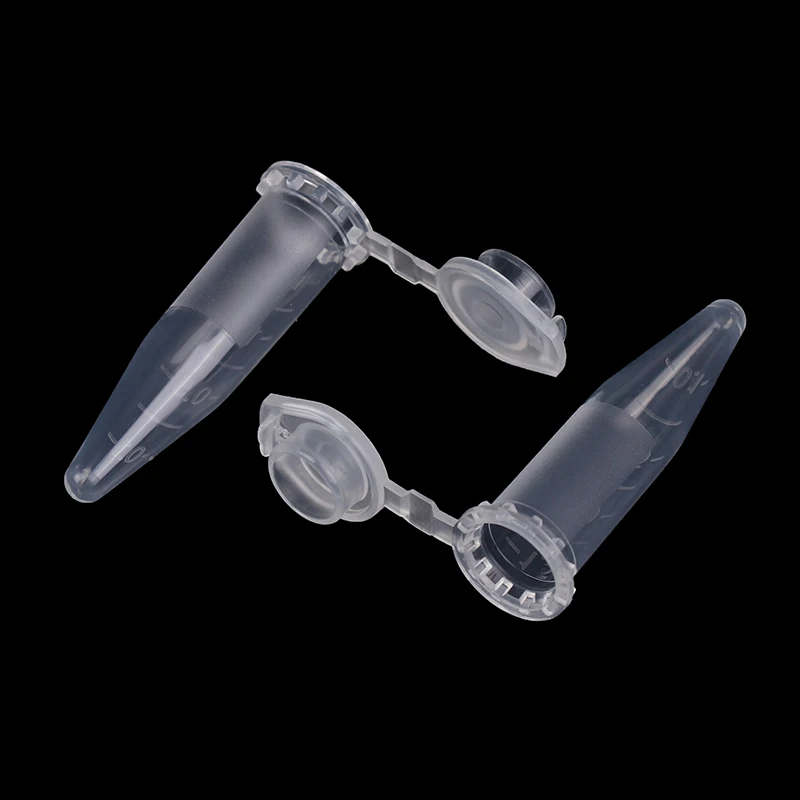 Laboratory Samples Disposable Transparent Micro Plastic Centrifuge Tubes With Snap Lid Container Lids 1.5ML