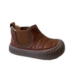 2023 new winter children's boots boys' soft-soled comfortable casual shoes thickened and warm girls' high-top cotton boots