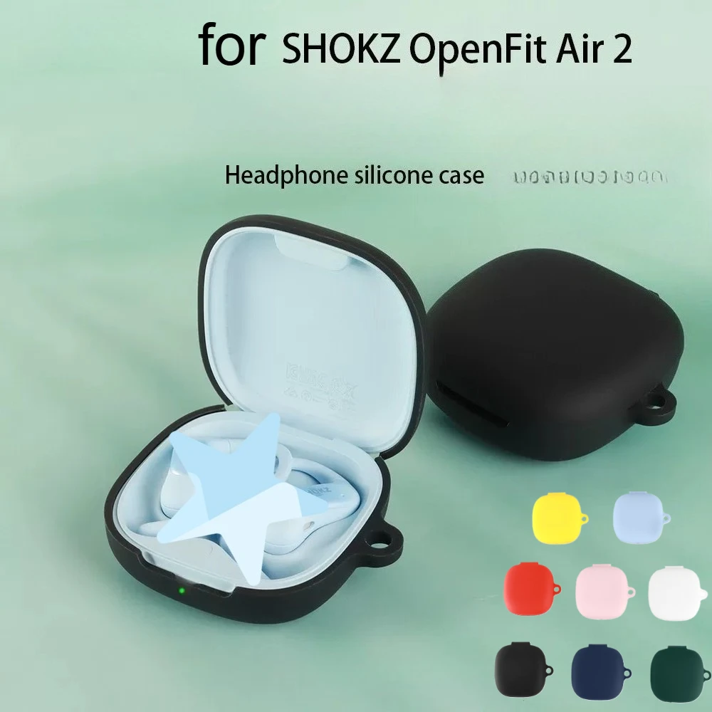For SHOKZ OpenFit Air 2 T520 case Solid Color Silicone Earphone Protective Cover For SHOKZ OpenFit Air2open cover fundas