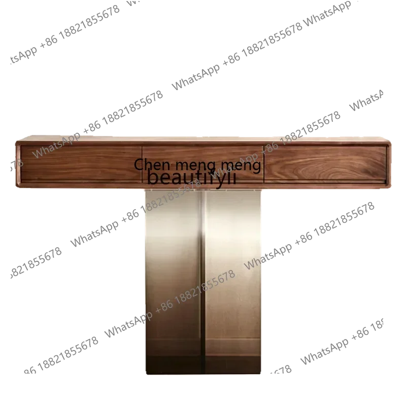 D176   North American black walnut porch cabinet, locker, solid wood porch table, counter case, foyer side cabinet