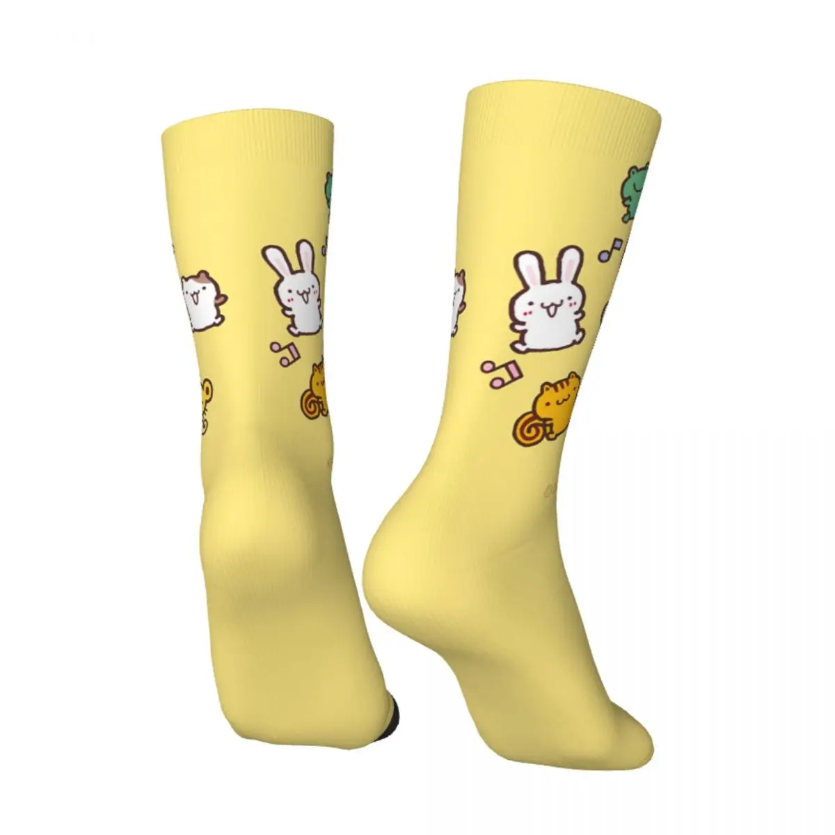 Men Socks Pom Pom Purin Sanrio Stockings Autumn Korean Medium Soft Socks Design Outdoor Sports Anti Sweat Socks