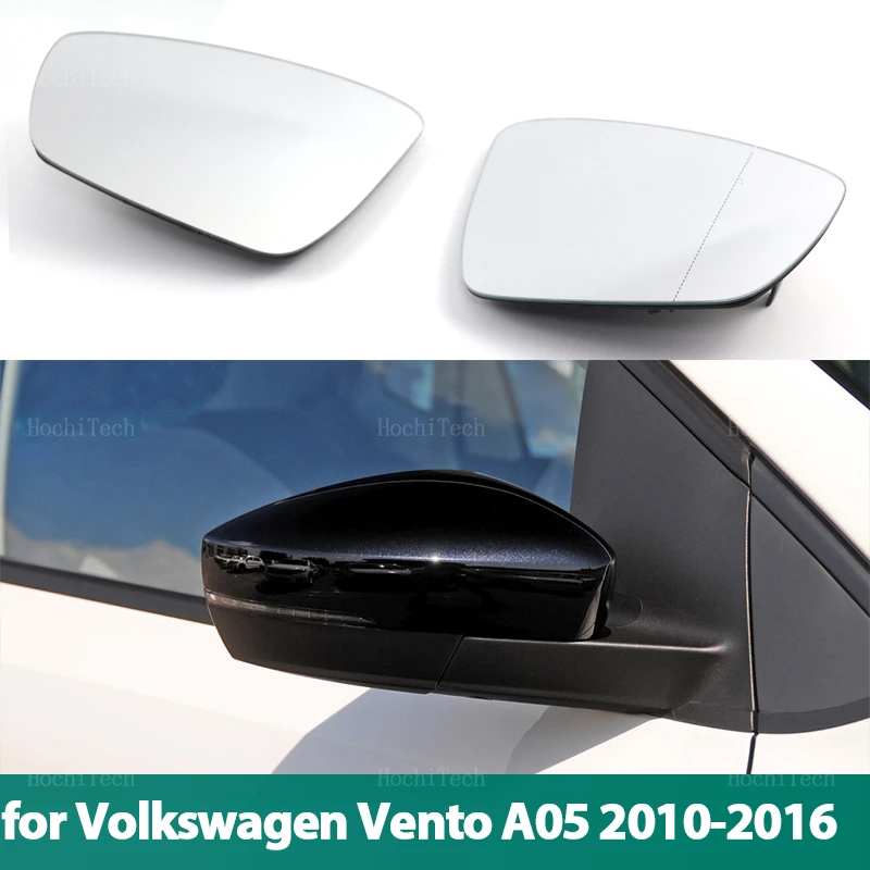 Espejo retrovisor lateral de calefacción, cristal de ala de puerta, para Volkswagen VW Vento A05, 2010, 2011, 2012, 2013, 2014, 2015, 2016