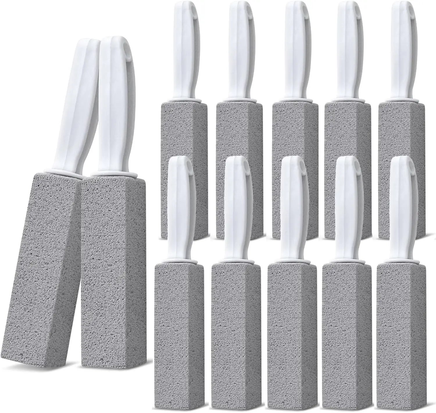 

Набор из 12 пемзов для унитазов с ручкой для чистки унитазов, ванн, раковин, бассейнов, грилей