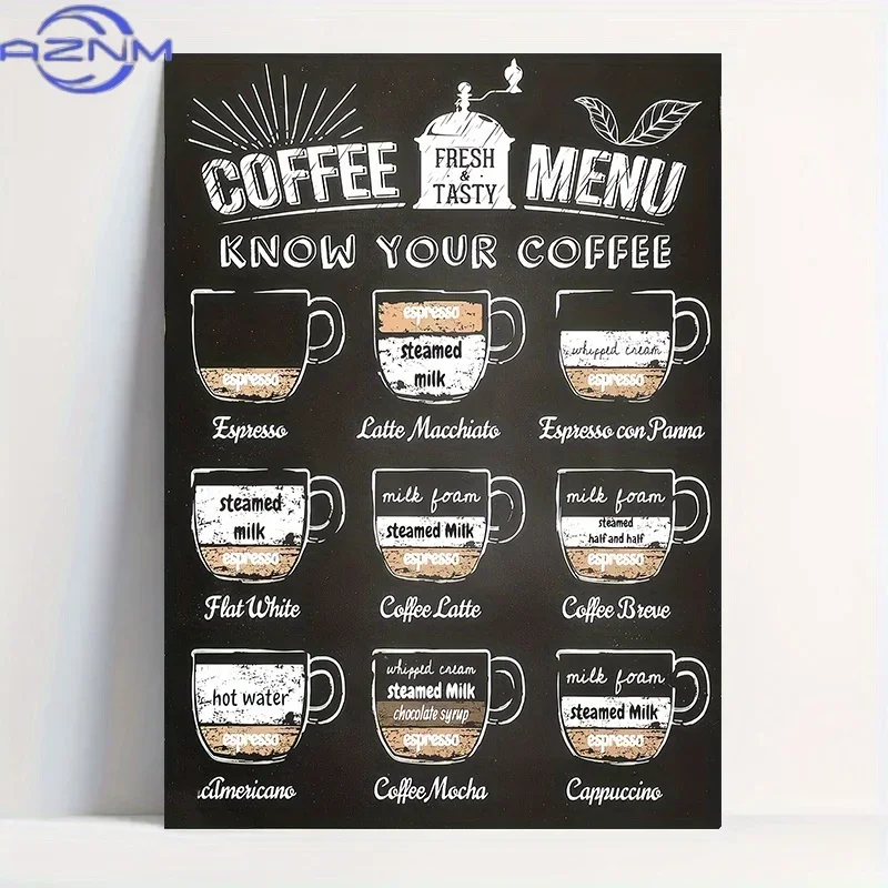 Cartoon Animal Text Art Coffee Print Painting Minimalist Wall Art Room Decoration Canvas Poster Prints Coffee Lover Gift Poster view 2