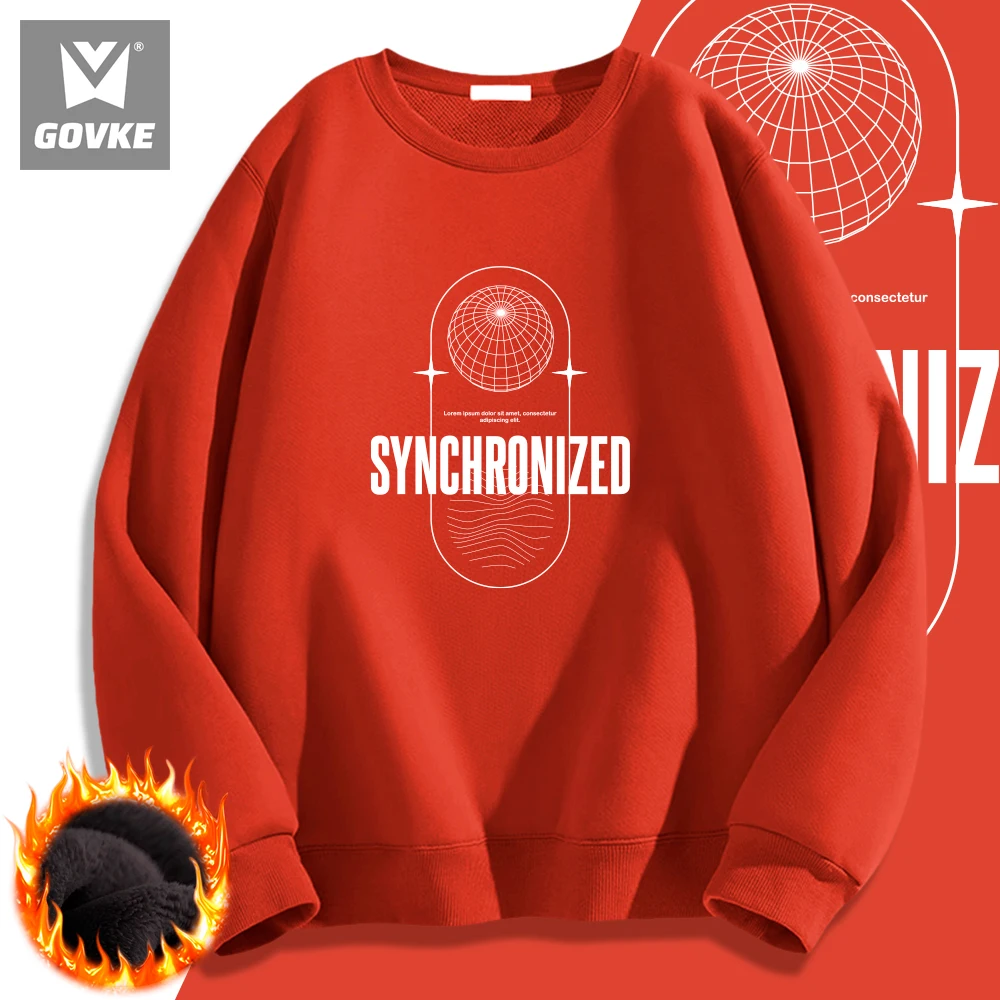 Synchronizid Hiphop Autumn and Winter New Style Printed Sweatshirts Individuality Men's  Sweatshirts Wearing Type Polyester