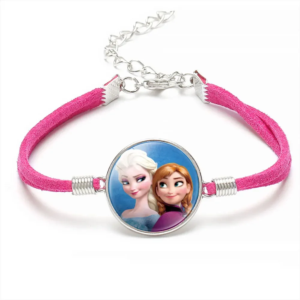 

Disney Anime Kids Princess Multicolor Bracelet Elsa Anna Snow White Bracelet Cartoon Kawaii Accessories Kids Toys Birthday Gifts