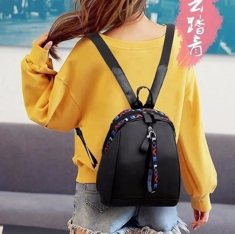 Klassischer Wasserdichter Großraum-Rucksack Trendiger Damen-College-Laptop-Schulrucksack Niedlicher Mädchen-Reise-Buchrucksack Täglicher Casual-Rucksack – Detail 15