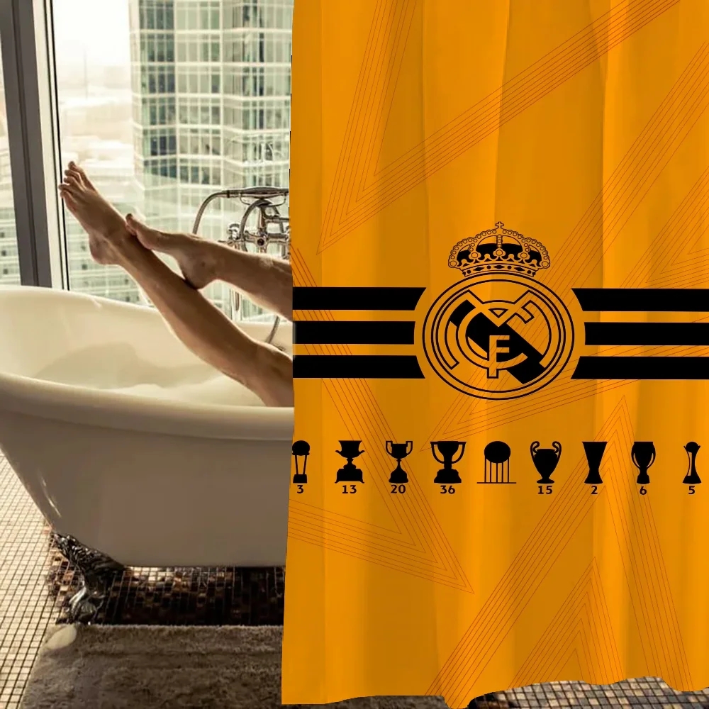 Small Shower Curtain Bathroom Shower Curtain Bathroom Curtain Bath Curtain R-real M-madrid Cf Bathrooms and Accessories Curtains