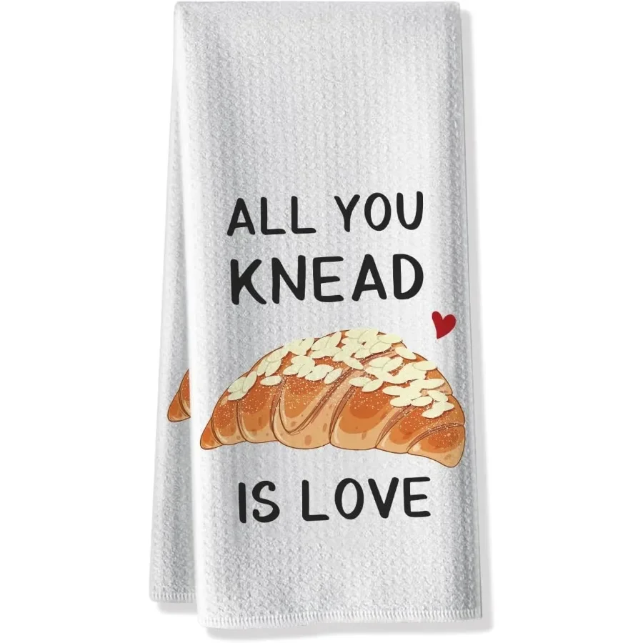 مناشف المطبخ المضحكة كل ما تعجن الحب كيس الدقيق منشفة المطبخ الحلو هووسورمينغ هدية أفضل منشفة طبق هدايا للخبازين بعيدا