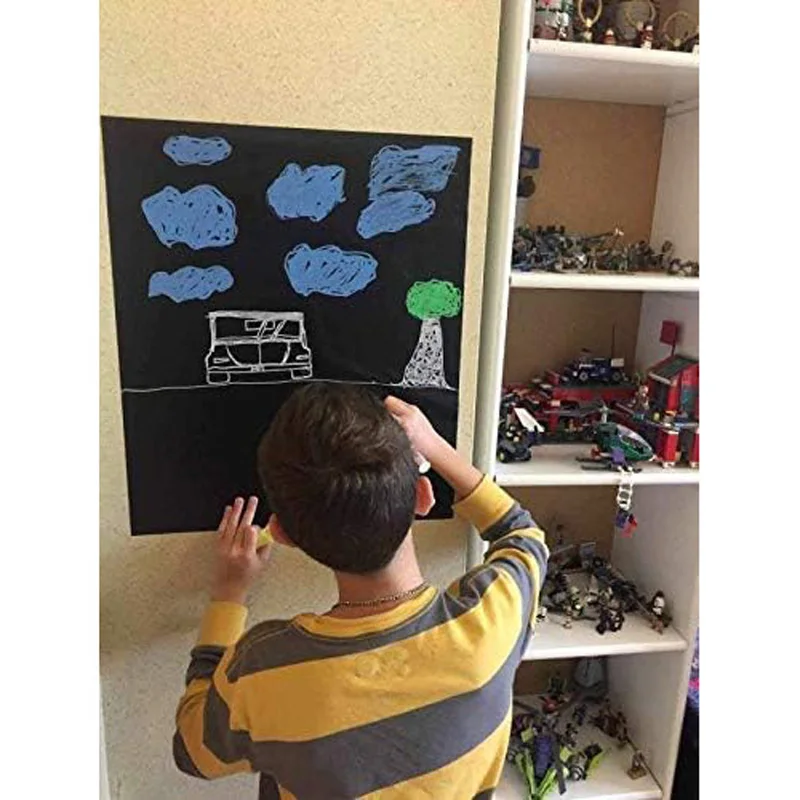 Blackboard Stickers Chalk Board Erasable PVC Draw Mural Decor ChalkBoard Wall Sticker for Kids Rooms Bedroom Office 45x200cm