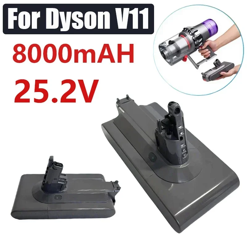 Batería de carga para aspiradora Dyson V11, repuesto de 25,2 V, 8000mAh, serie V11, SV12, SV14, SV15, 970145, 02