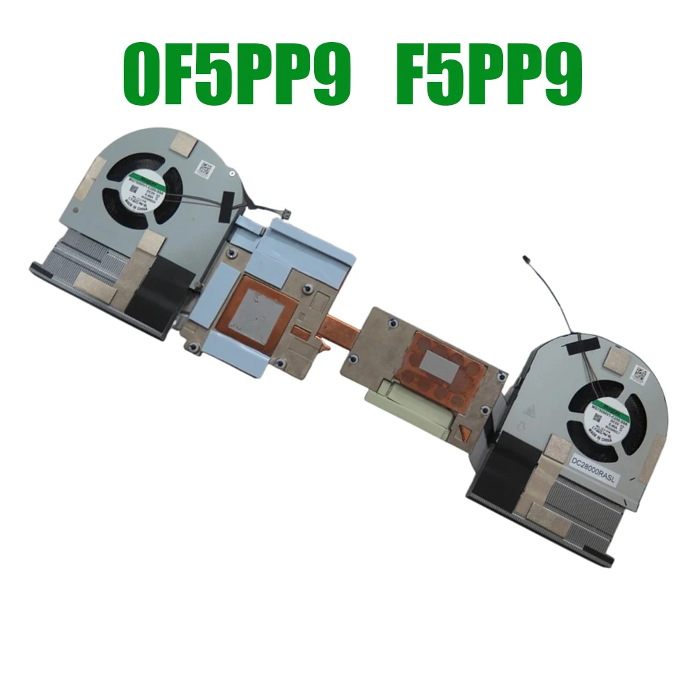 For DELL For Precision 7760 0F5PP9 F5PP9 GDB70-110W 0KPYYT KPYYT 0X7RP5 X7RP5 AT30P005ZAL DC28000RASL Laptop Heatsink&Fan