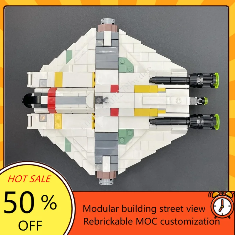 733 pièces le fantôme 1:200 échelle guerre spatiale militaire MOC navire spatial modèle de combat Puzzle personnalisé Architecture bricolage assemblage modèle jouet cadeau