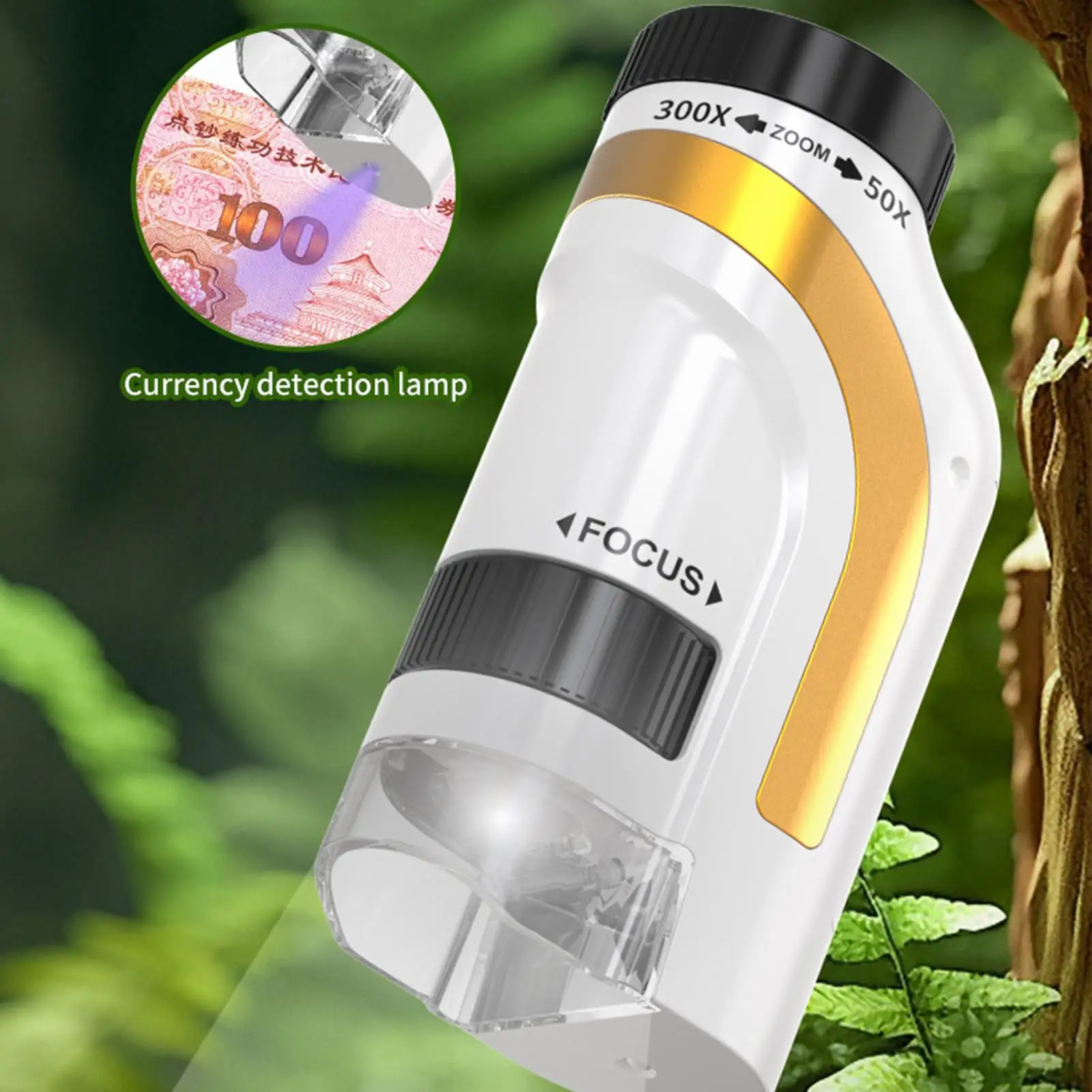 مجهر محمول 50x-300x Digiscope مع مصباح ليد جيب اليد المجهر للطفل بنين بنات عيد الميلاد السنة الجديدة هدية عيد ميلاد