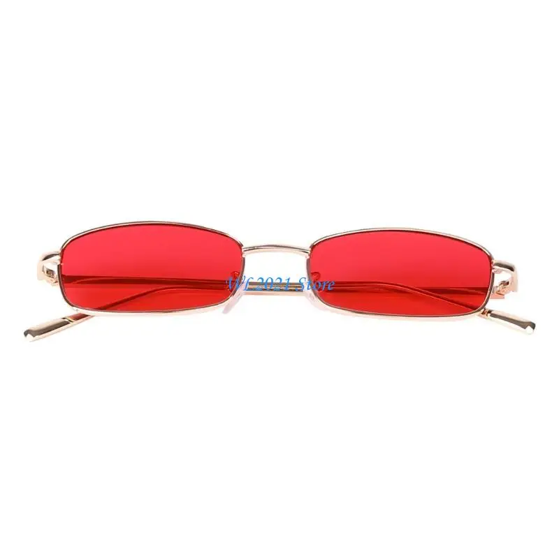 

G5GC Thin Rectangle Adult Sunglasses Lightweight Cycling Eyewear Anti-glare Rectangular Sunglasses Polarized Retro