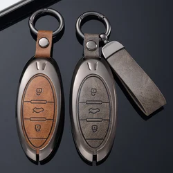 Zinc Alloy+Leather Key Case for 2021 FAW Bestune T77 Key Case T77pro New B70 Buckle T55 Bestune T33 Car Shell Bestune T99 Bag