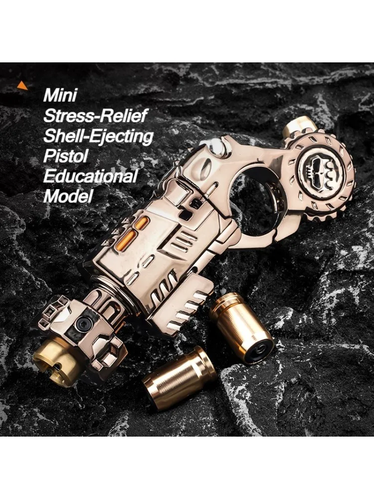 Metaallegering Shell-uitwerpend speelgoed Pistolset Leuk schieten Zintuiglijk speelgoed Stressverlichting EDC Bureau Gadget Cadeau voor jongens Volwassenen - afbeelding 2