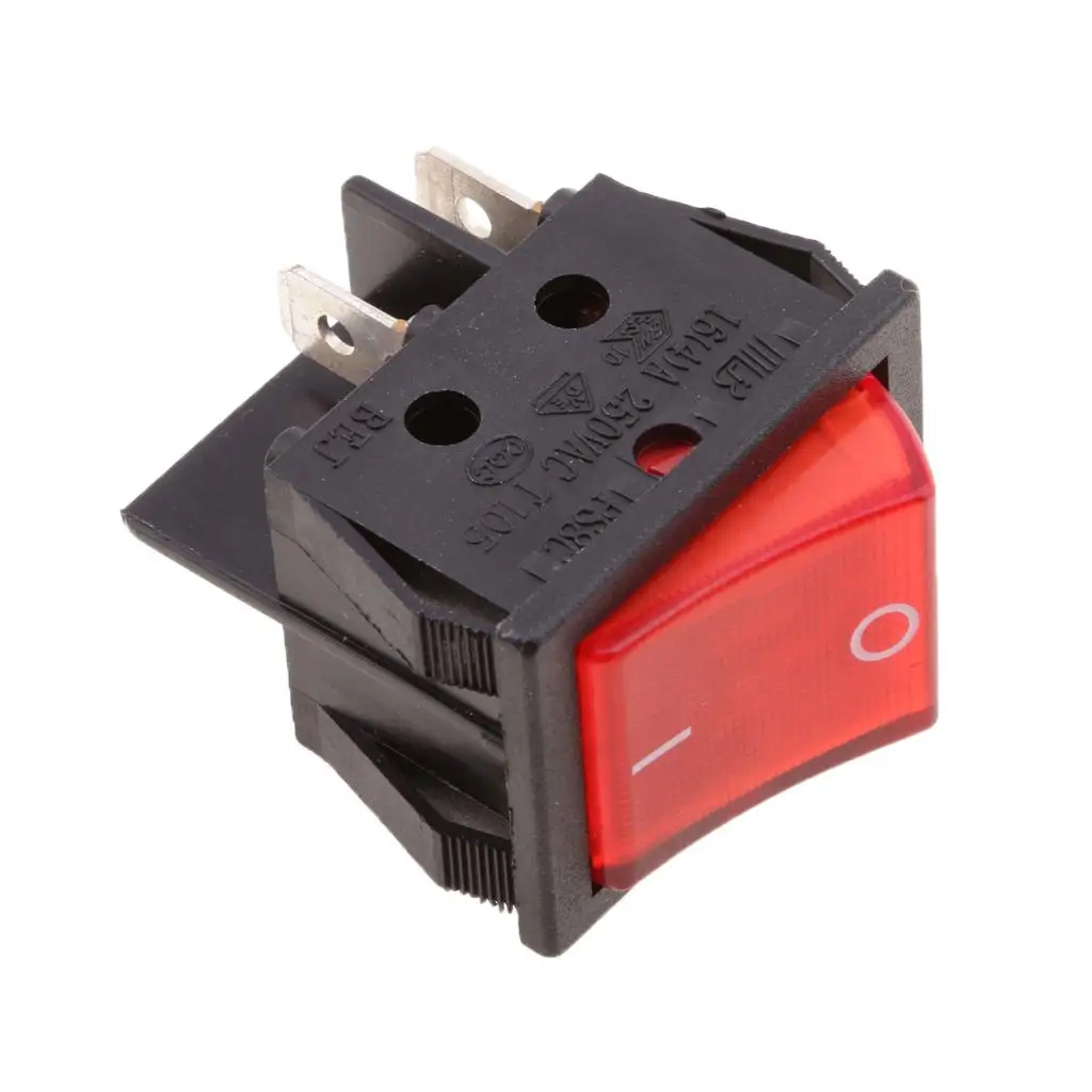 

Waterproof Car Boat 4 Pin DPST Red LED Lighted Rocker Switch On/Off Switch