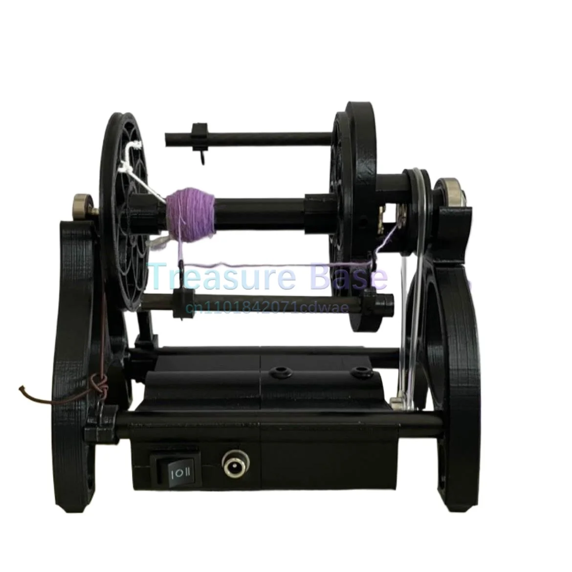 

Household Mini Electric Spinning Wheel Installation-free Speed Adjustable 12V Textile Dog Hair Wool Cotton Single Strand Wool