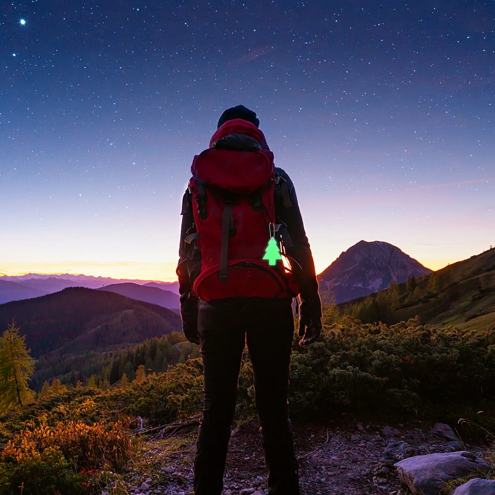 

13Pcs Safety Reflector Pendants Star Tree Shape Reflective Charms for Backpack Keychain Kids Night Use Reflectors