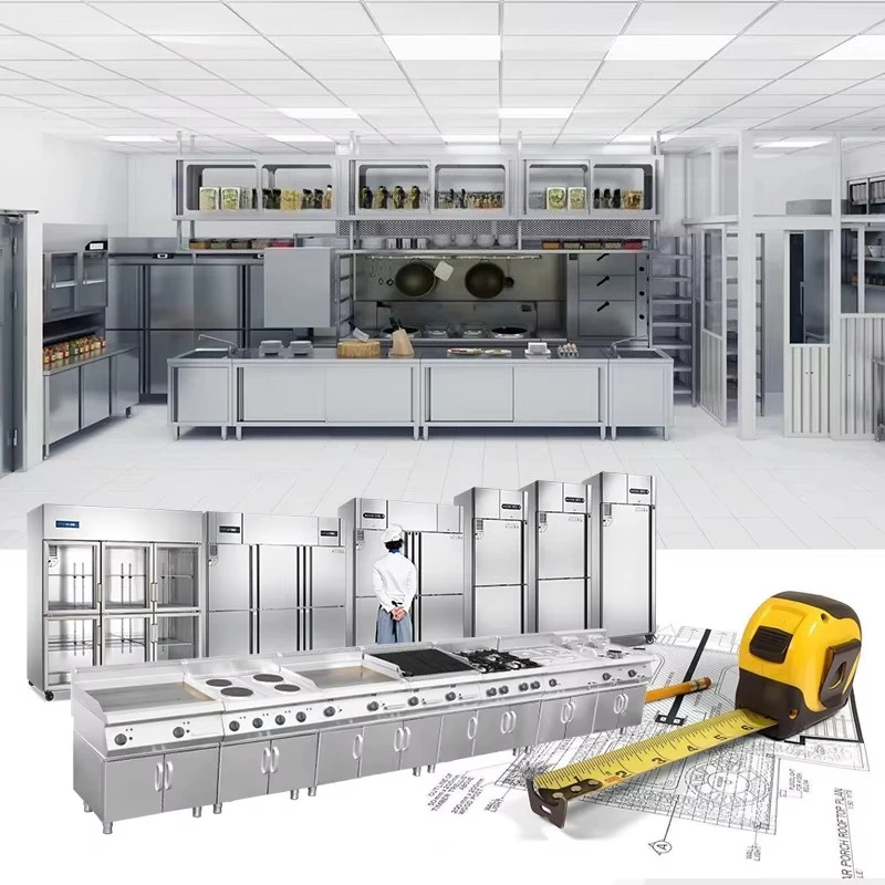 Customized Restaurant Kitchen Equipment Full Set Restaurant Cooking Equipment Supplies Commercial Hotel Full Set Solution