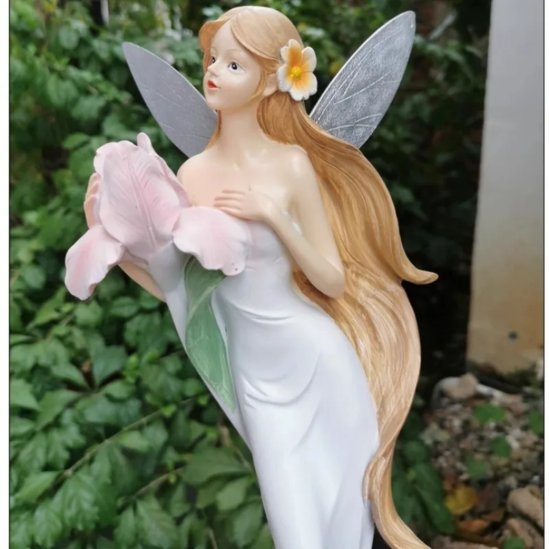 منحوتة ديكور الحديقة والمنزل، زخرفة فنية إبداعية للفناء أو غرفة المعيشة أو المدخل أو رف الكتب، قطعة زخرفية مصنوعة يدويًا #5