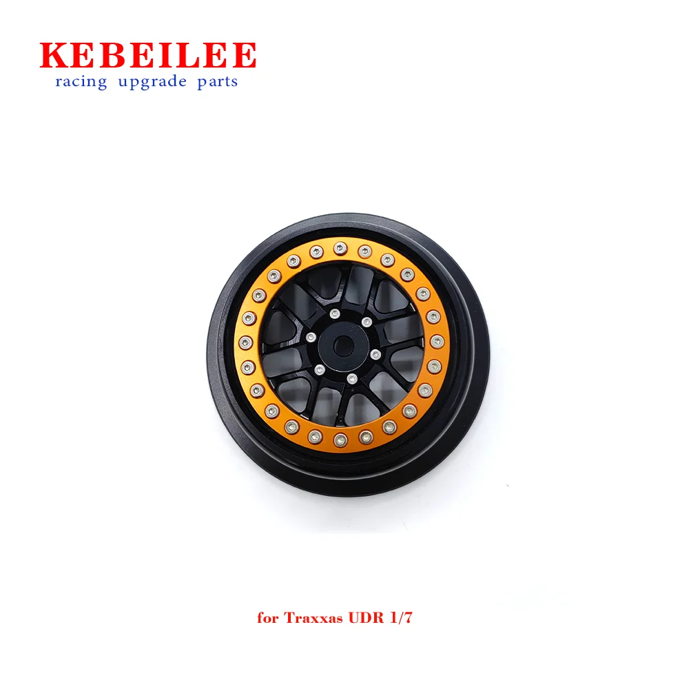 KEBEILEE CNC Alu beadlock wheel For Traxxas Unlimited Desert Racer1:7 1pcs black