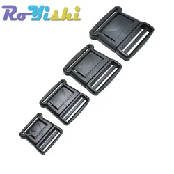 10 Pcs/Pack Plasit Center Release Buckle Black for Outdoor Sports Bags Students Bags Luggage Buckle Travel Buckle Accessories