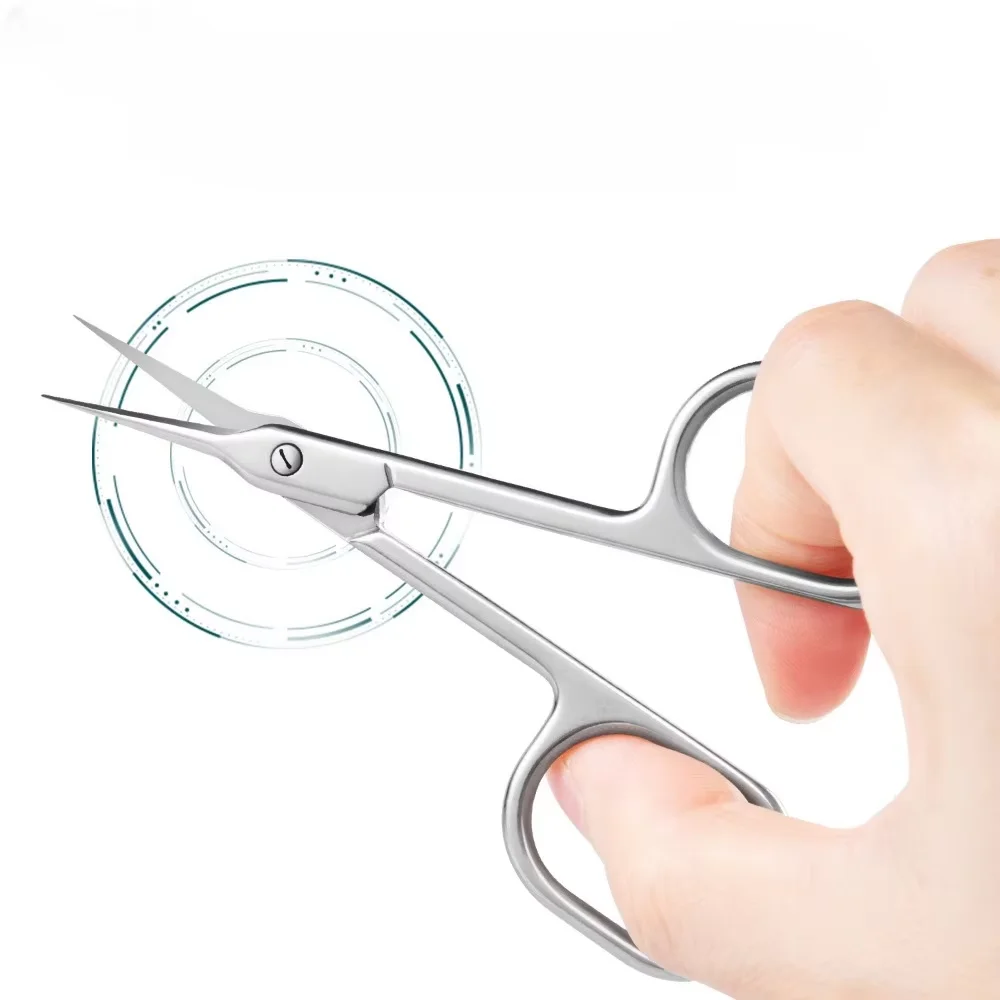 الجيل الثاني من مقصات بشرة الأظافر، مزيل الجلد الميت من الفولاذ المقاوم للصدأ، أدوات تزيين الأظافر الاحترافية، قاطع البشرة