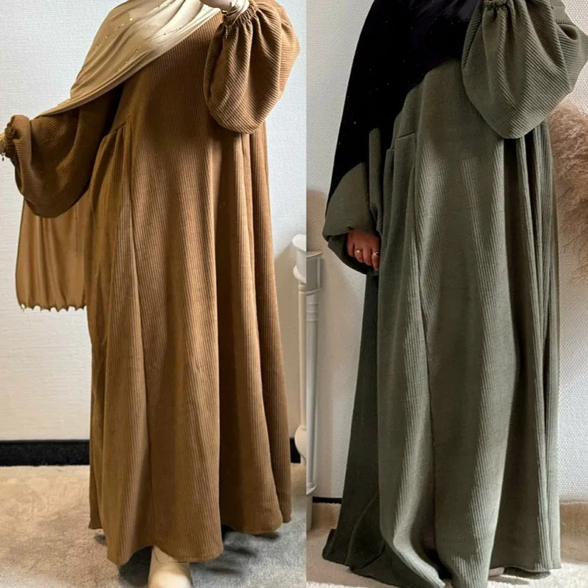 Autumn Large Hem Dress with Long Sleeve Princess Sleeve 3d Effect Long Skirt Full a Line Elegant Business Office Style for Women