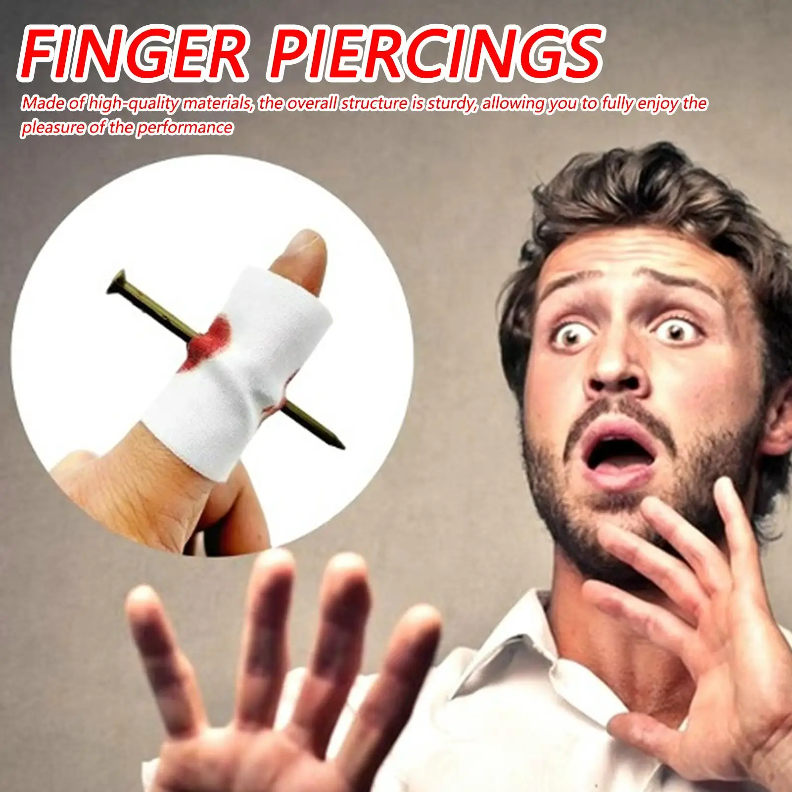 Brinquedos de brincadeira abril tolos diversão dedo piercing jogo estudante menino menina juventude adolescente homens meia stuffers aniversário cesta de páscoa 1pc