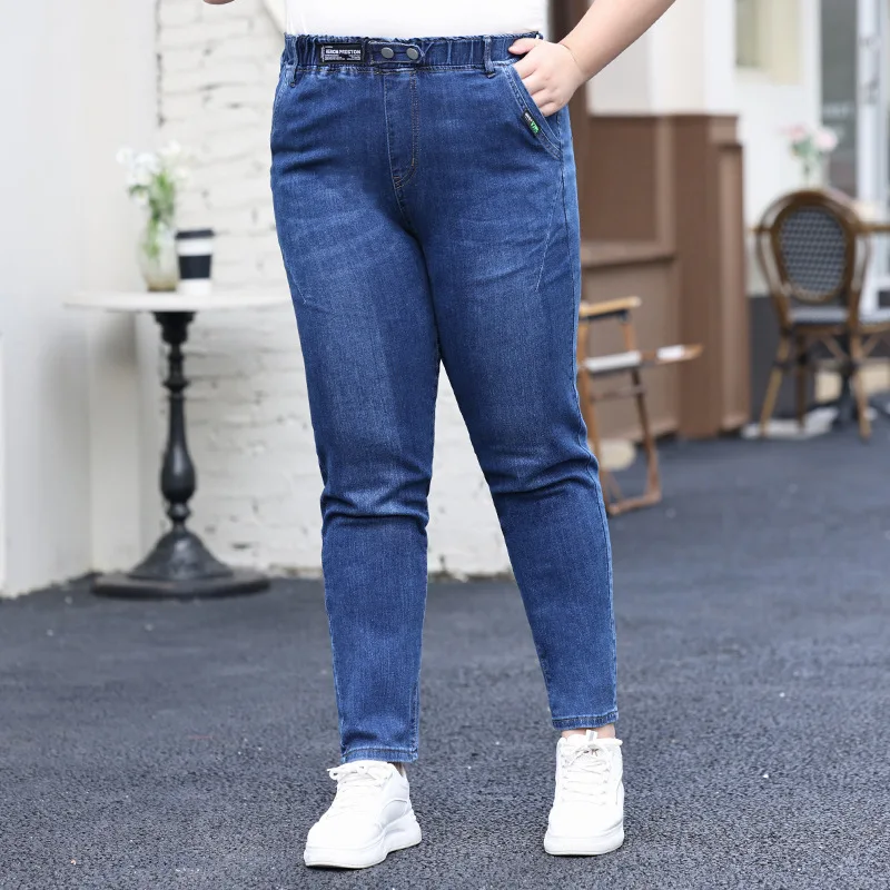 Jeans Women's High Waist Pants Plus Size 4XL 5XL 6XL Denim Trousers Streetwear Mom Pantalones Casual Korean Fashion Style New