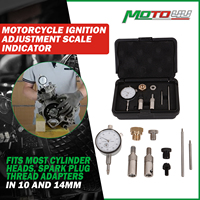 MOTO4U One Set For TDC Dial Test Indicator Ignition Gauge Adjusting For Motorcycle Motor Bikes Metric Motorbike Tool adapters